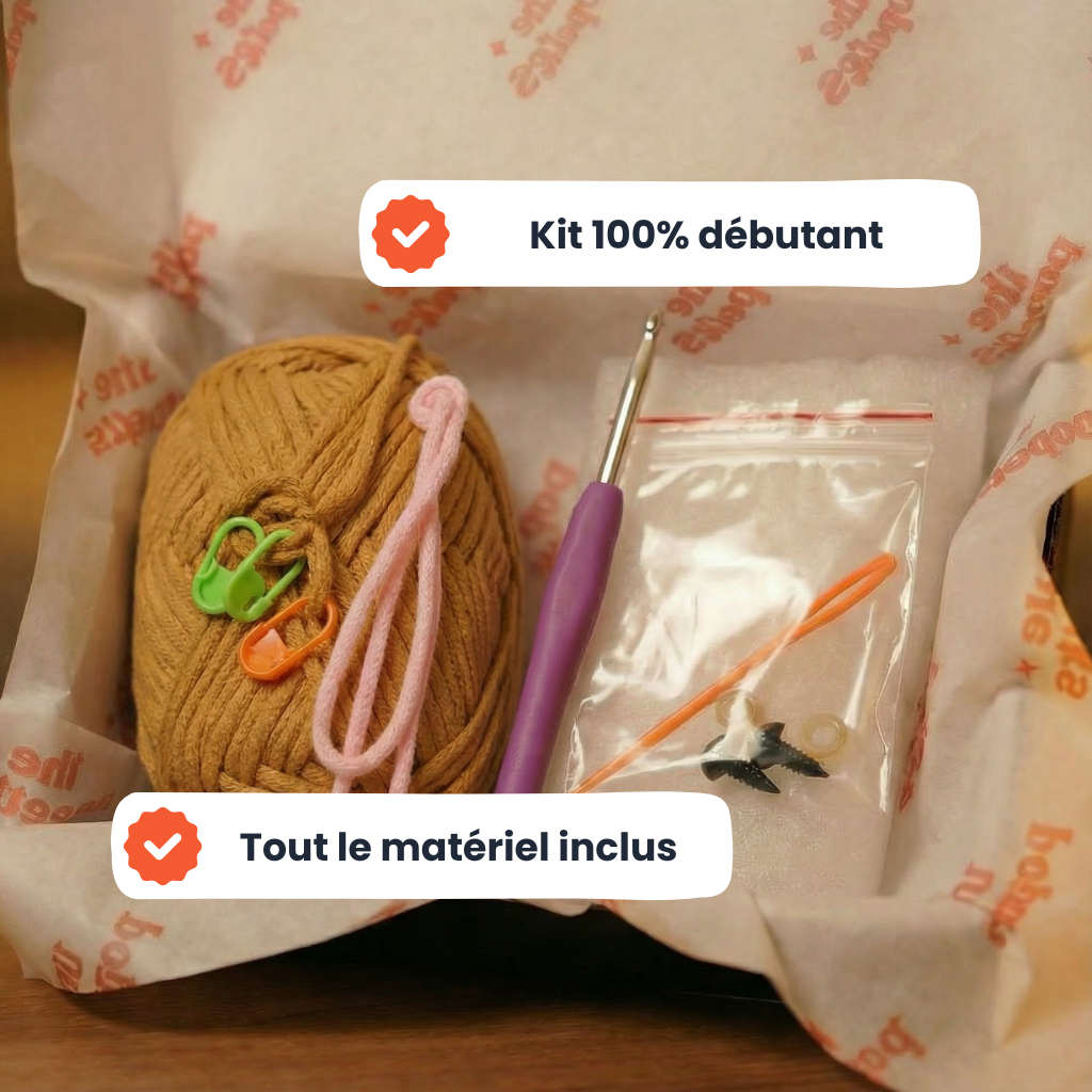 Martin l'Ours Brun Kit Crochet