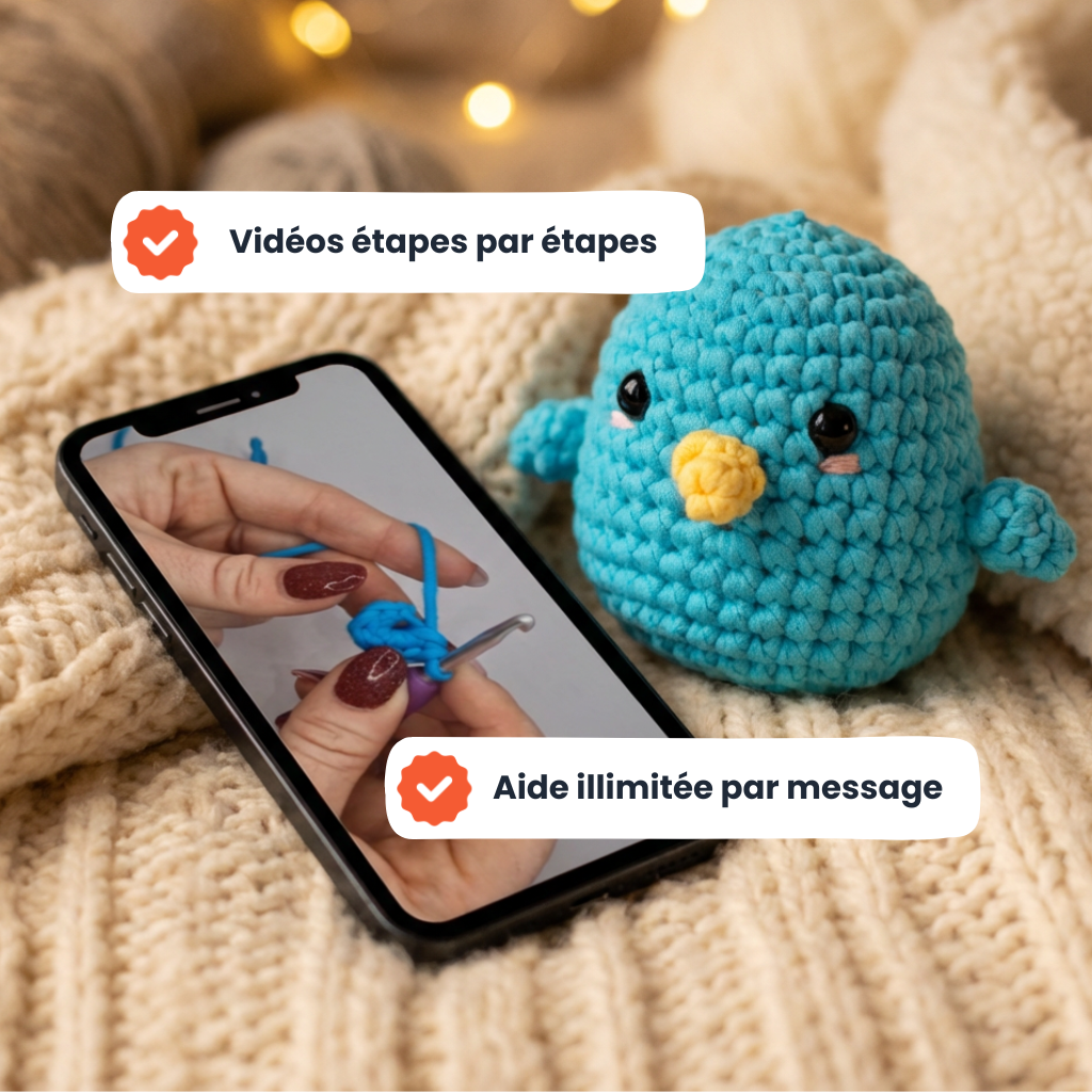 Hugo l'Oiseau Kit Crochet