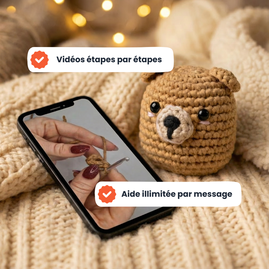 Martin l'Ours Brun Kit Crochet